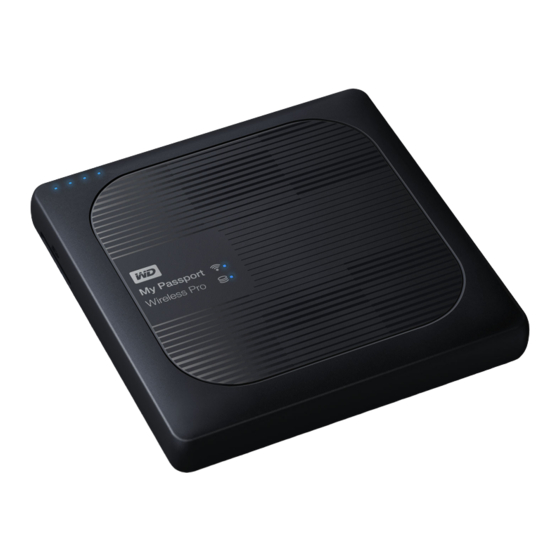 Western Digital My Passport Wireless Pro Manuel D'utilisation