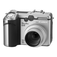 Canon PowerShot G6 Guide D'utilisation