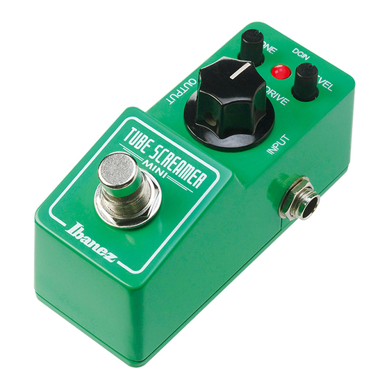 Ibanez Tube Screamer MINI Manuel De L'utilisateur