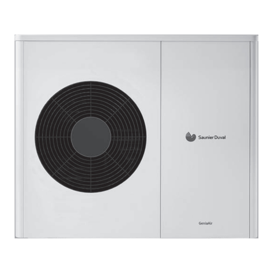 Saunier Duval GeniaAir Split HA 3-8.2 OS 230V B2 Notice D'emploi