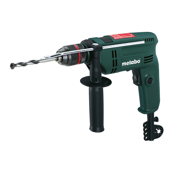 Metabo Sb E 600 R+L Manuels