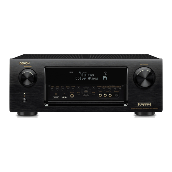 Denon AVR-X5200W Manuel De L'utilisateur