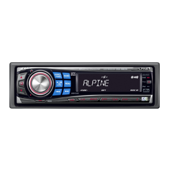 Alpine DVA-9861Ri Mode D'emploi