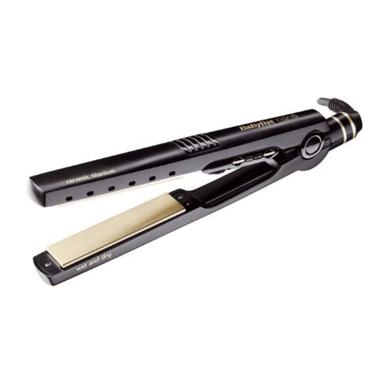 BaByliss ST27E Wet N' Dry Mode D'emploi