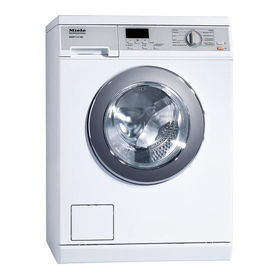 Miele professional PW 5064 MOPSTAR 60 Consignes D'installation