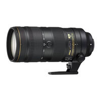 Nikon AF-S Zoom-Nikkor ED70–200mm f/2.8G IF Manuel D'utilisation