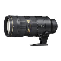 Nikon AF-S NIKKOR 70-200mm f/2.8G ED VR II Manuel D'utilisation