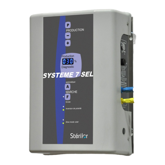 Sterilor SYSTEME 7 SEL Manuels