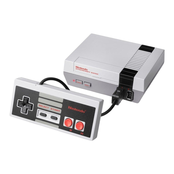 Nintendo Classic Mini NES Manuel