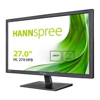 Hannspree HANNS-G HL274 Manuel De L'utilisateur