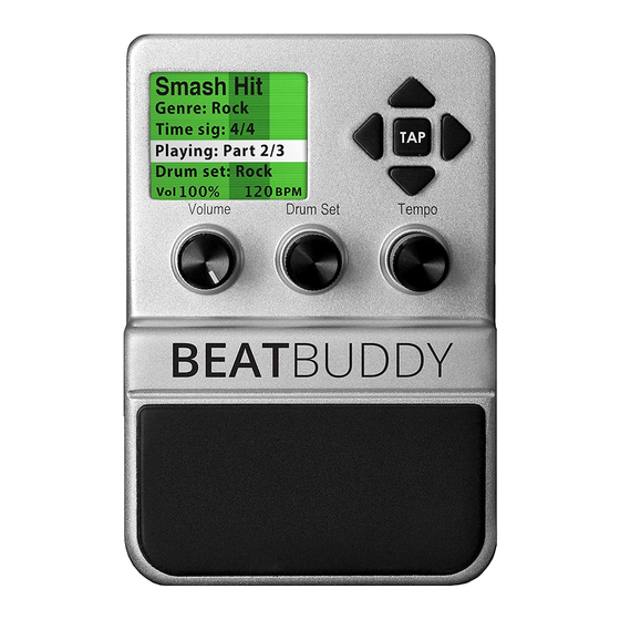 Singular Sound BeatBuddy Guide De Démarrage Rapide