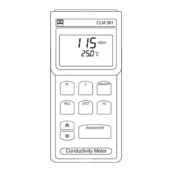 Endress+Hauser CLM 381 Instructions De Montage Et De Mise En Service