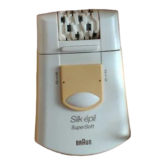 Braun Silk-epil SuperSoft EE 1030 Manuels