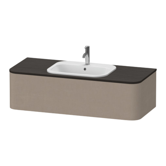 DURAVIT Happy D.2 Plus HP 4952 L Notice De Montage