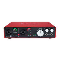 Focusrite Scarlett 6i6 Mode D'emploi