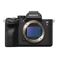 Sony a7s Mode D'emploi