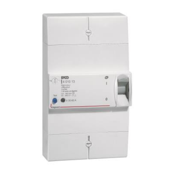 LEGRAND 4 010 00 Mode D'emploi