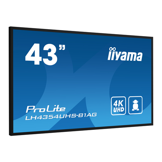 Iiyama ProLite LH3254HS Mode D'emploi