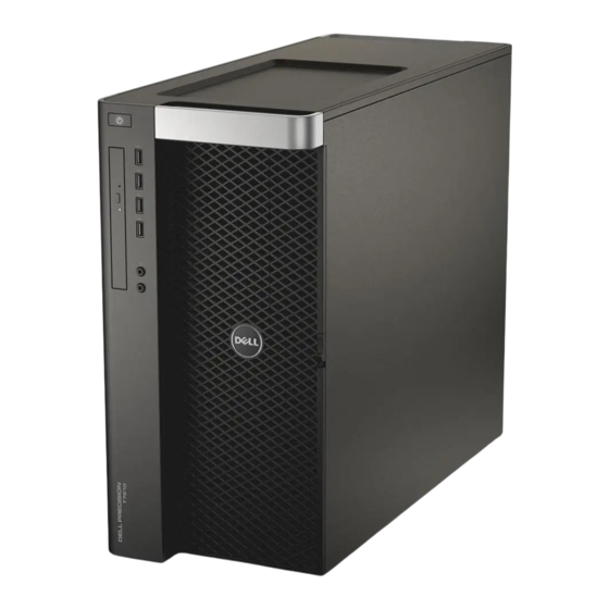 Dell Precision Workstation T7600 Manuel Du Propriétaire