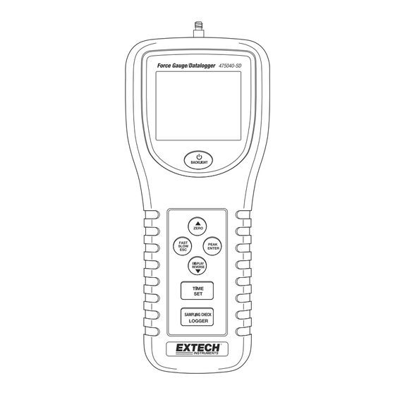 FLIR Systems Extech 475040-SD Manuel D'utilisation