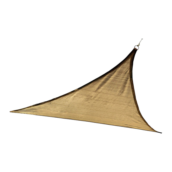 ShelterLogic ShadeLogic Sun Shade Sail 25720 Manuel D'instruction