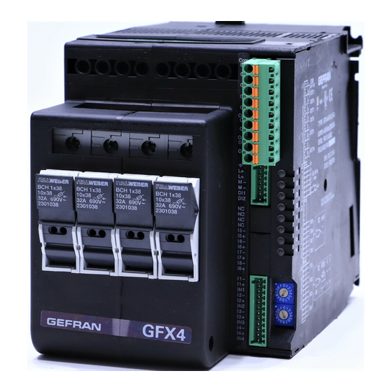 gefran GFXtermo4-GFX4 PROFINET Manuels