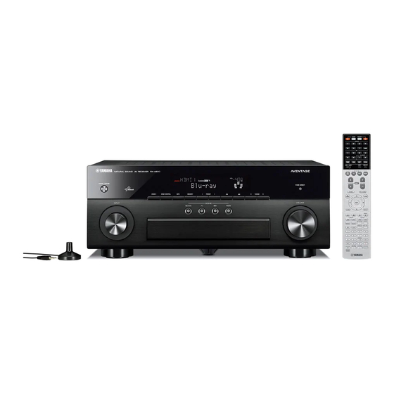 Yamaha RX-A820 Manuel De Configuration Rapide