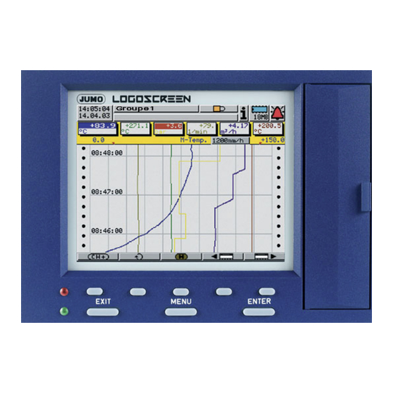 JUMO LOGOSCREEN Notice D'utilisation