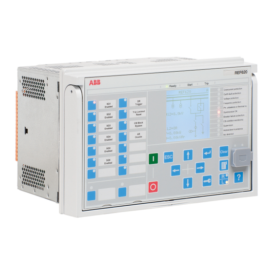 ABB Relion 620 Série Manuel Technique