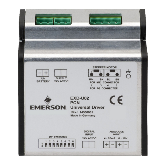 Emerson EXD-U02 Instructions De Service