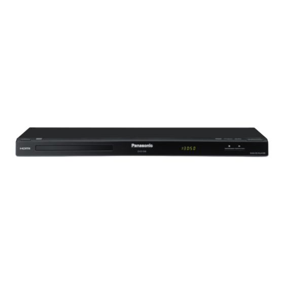 Panasonic DVD-S58 Manuel D'utilisation