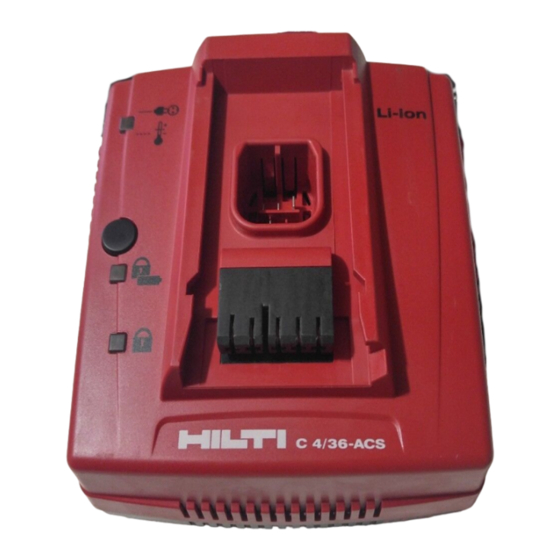 Hilti C 4/36 Mode D'emploi