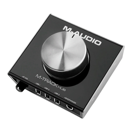 M-Audio M-Track Guide D'utilisation