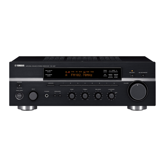 Yamaha RX-497 Mode D'emploi