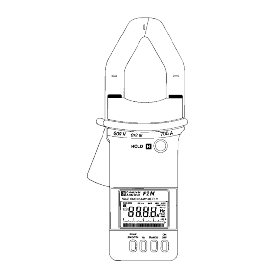 Chauvin Arnoux F 1N Manuels