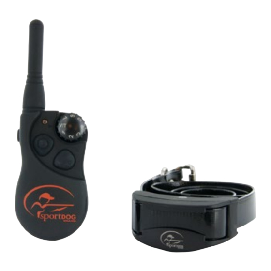 SportDOG SportTrainer SD-825E Manuel D'utilisation