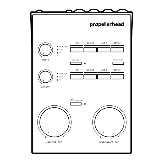 Propellerhead Balance Mode D'emploi