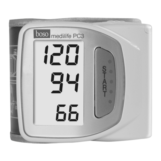 boso medilife PC3 Mode D'emploi