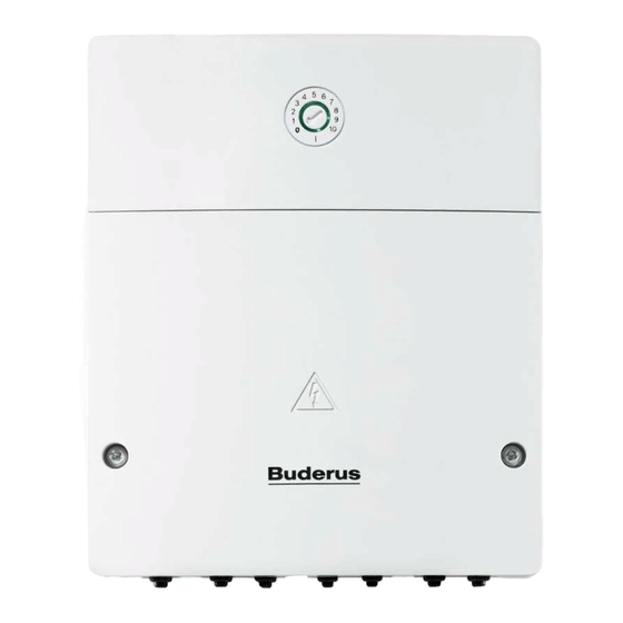 Buderus Logamatic EMS plus MM100 Notice D'installation