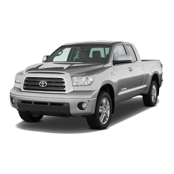 Toyota Tundra 2008 Manuels