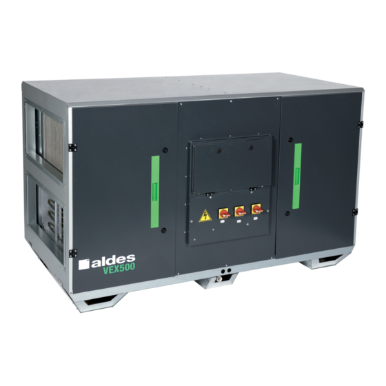 aldes VEX500 Notice D'installation