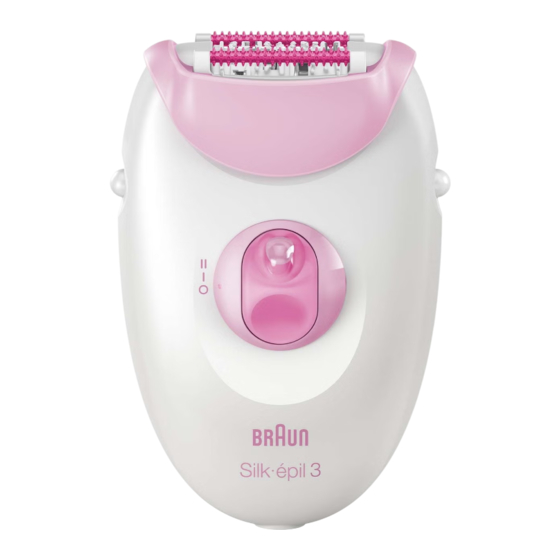 Braun SILK EPIL 3 SE3-031 Mode D'emploi