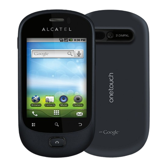 Alcatel one touch 908 Mode D'emploi