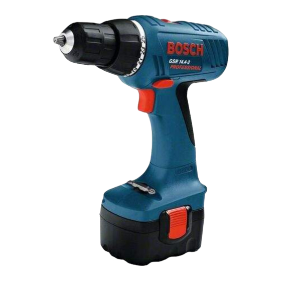 Bosch GSR Professional 9,6-2 Notice Originale