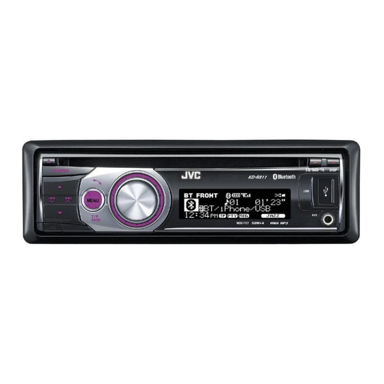 JVC KD-R811 Manuel D'installation/Raccordement