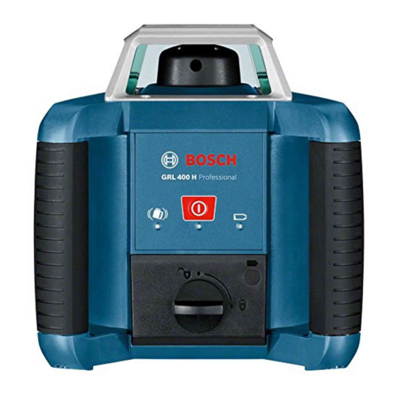 Bosch GRL 400 H Professional Notice Originale