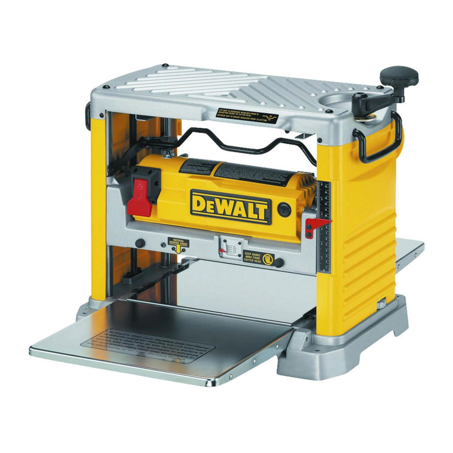 DeWalt DW734 Guide D'utilisation