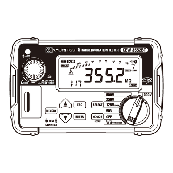 Kyoritsu Electrical Instruments Works 3551 Mode D'emploi