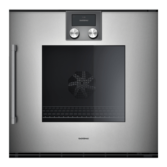 Gaggenau BO 250 Notice D'utilisation