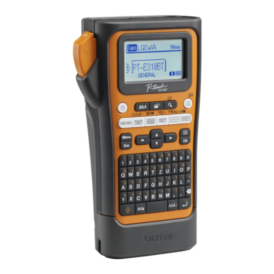 Brother PT-E310BT Guide De L'utilisateur